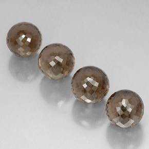 캐럿 천연 스모키 브라운 스모키 쿼츠 보석, 구형 / 볼, 10.02 mm, VVS-VS