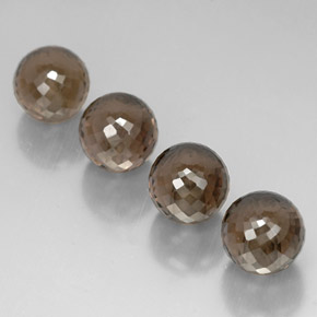 캐럿 천연 스모키 브라운 스모키 쿼츠 보석, 구형 / 볼, 10.08 mm, VVS-VS