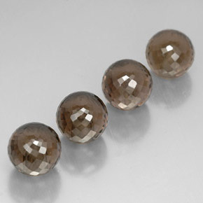 캐럿 천연 스모키 브라운 스모키 쿼츠 보석, 구형 / 볼, 10.08 mm, VVS-VS