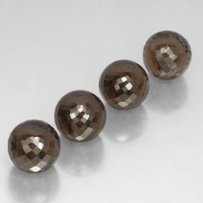 캐럿 천연 스모키 브라운 스모키 쿼츠 보석, 구형 / 볼, 10.00 mm, VVS-VS