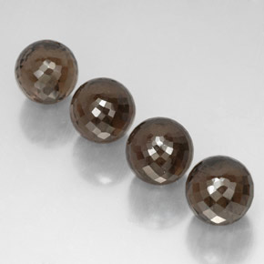 캐럿 천연 스모키 브라운 스모키 쿼츠 보석, 구형 / 볼, 10.00 mm, VVS-VS