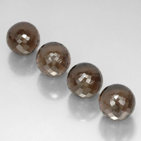 캐럿 천연 스모키 브라운 스모키 쿼츠 보석, 구형 / 볼, 10.09 mm, VVS-VS