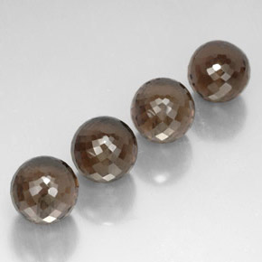 캐럿 천연 스모키 브라운 스모키 쿼츠 보석, 구형 / 볼, 10.09 mm, VVS-VS
