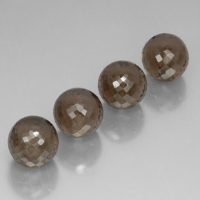 캐럿 천연 스모키 브라운 스모키 쿼츠 보석, 구형 / 볼, 10.01 mm, VVS-VS