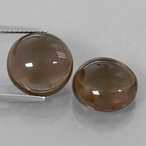13.17캐럿 천연 월넛 브라운 스모키 쿼츠 보석, 투명한, 12.14 mm, 투명/반투명
