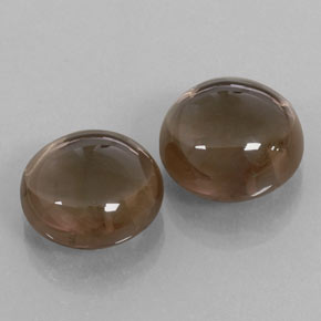 13.17캐럿 천연 월넛 브라운 스모키 쿼츠 보석, 투명한, 12.14 mm, 투명/반투명