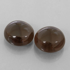 캐럿 천연 스모키 브라운 스모키 쿼츠 보석, 투명한, 13.15 mm, 투명/반투명