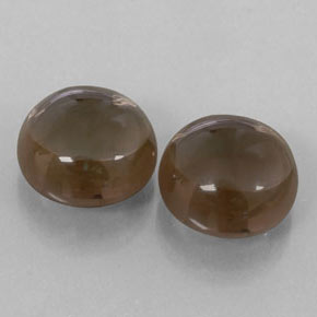 캐럿 천연 스모키 브라운 스모키 쿼츠 보석, 투명한, 13.29 mm, 투명/반투명