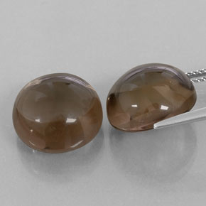 캐럿 천연 스모키 브라운 스모키 쿼츠 보석, 투명한, 13.29 mm, 투명/반투명