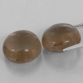 캐럿 천연 스모키 브라운 스모키 쿼츠 보석, 투명한, 14.06 mm, 투명/반투명