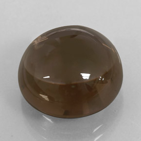 13.93캐럿 천연 스모키 브라운 스모키 쿼츠, 투명한, 14.96 mm, 투명/반투명