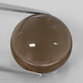 13.14캐럿 천연 스모키 브라운 스모키 쿼츠, 투명한, 15.17 mm, 투명/반투명