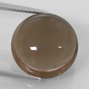 13.12캐럿 천연 스모키 브라운 스모키 쿼츠, 투명한, 15.06 mm, 투명/반투명