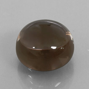 8.96캐럿 천연 스모키 브라운 스모키 쿼츠, 투명한, 12.16 mm, 투명/반투명