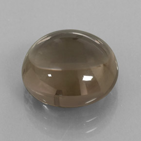 7.76캐럿 천연 스모키 브라운 스모키 쿼츠, 투명한, 12.94 mm, 투명/반투명