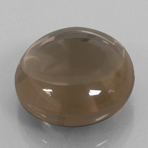 12.26캐럿 천연 스모키 브라운 스모키 쿼츠, 투명한, 15.07 mm, 투명/반투명
