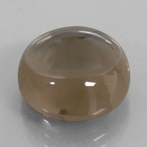 11.52캐럿 천연 스모키 브라운 스모키 쿼츠, 투명한, 14.06 mm, 투명/반투명
