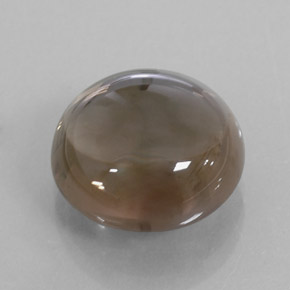 7.99캐럿 천연 스모키 브라운 스모키 쿼츠, 투명한, 12.93 mm, 투명/반투명