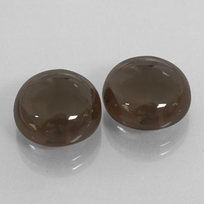 캐럿 천연 스모키 브라운 스모키 쿼츠 보석, 투명한, 13.33 mm, 투명/반투명