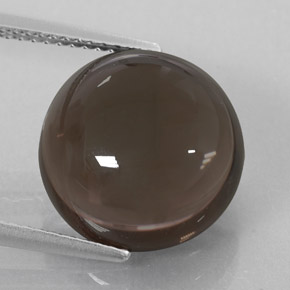 9.00캐럿 천연 스모키 브라운 스모키 쿼츠, 투명한, 13.26 mm, 투명/반투명