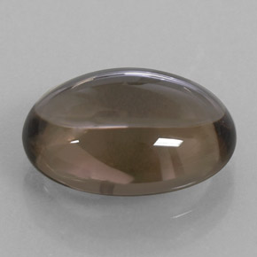 8.88캐럿 천연 스모키 브라운 스모키 쿼츠, 타원형 컷, 16.2×12 mm, 투명한