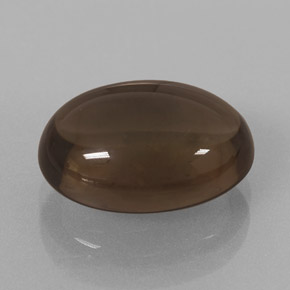 6.70캐럿 천연 스모키 브라운 스모키 쿼츠, 타원형 컷, 14×10.2 mm, 투명한