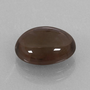 3.06캐럿 천연 스모키 브라운 스모키 쿼츠, 타원형 컷, 11.1×8.8 mm, 투명한