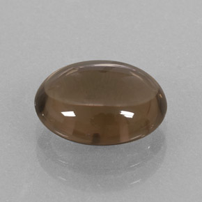 3.11캐럿 천연 스모키 브라운 스모키 쿼츠, 타원형 컷, 10.9×8.9 mm, 투명한