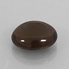 2.88캐럿 천연 스모키 브라운 스모키 쿼츠, 타원형 컷, 10.8×8.9 mm, 투명한