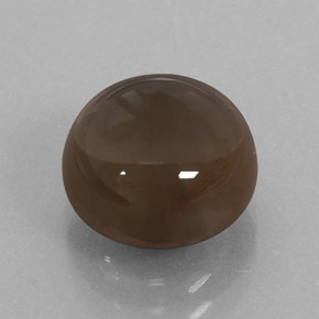 4.99캐럿 천연 스모키 브라운 스모키 쿼츠, 라운드 컷, 10.10 mm, 투명한