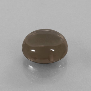 3.48캐럿 천연 스모키 브라운 스모키 쿼츠, 라운드 컷, 9.89 mm, 투명한