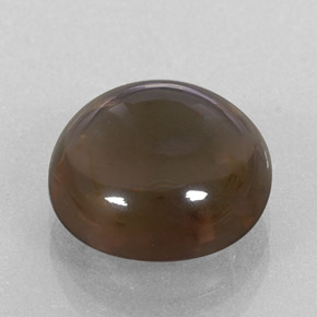 4.68캐럿 천연 스모키 브라운 스모키 쿼츠, 라운드 컷, 10.91 mm, 투명한