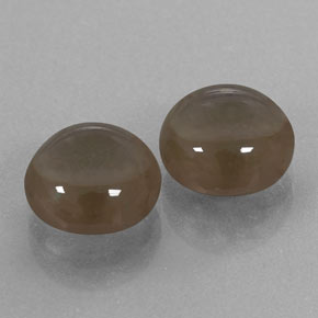 캐럿 천연 스모키 브라운 스모키 쿼츠 보석, 라운드 컷, 8.25 mm, 투명한