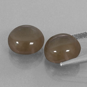캐럿 천연 스모키 브라운 스모키 쿼츠 보석, 라운드 컷, 8.25 mm, 투명한