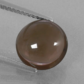 2.76캐럿 천연 스모키 브라운 스모키 쿼츠, 라운드 컷, 9.19 mm, 투명한