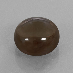 3.38캐럿 천연 스모키 브라운 스모키 쿼츠, 라운드 컷, 9.24 mm, 투명한