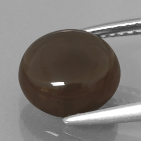 2.66캐럿 천연 스모키 브라운 스모키 쿼츠, 라운드 컷, 9.02 mm, 투명한