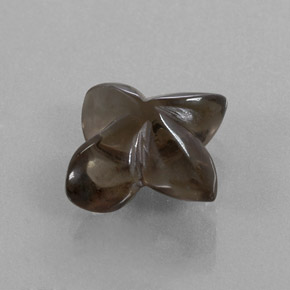 6.20캐럿 천연 스모키 브라운 스모키 쿼츠, 투명한, 11.8×11.8 mm, 투명/반투명