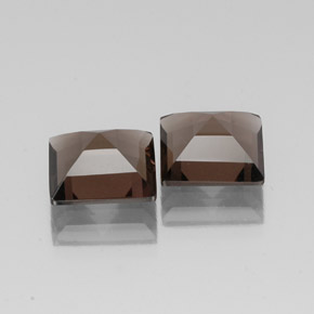 캐럿 천연 스모키 브라운 스모키 쿼츠 보석, 스퀘어, 10.2×10.2 mm, VVS-VS