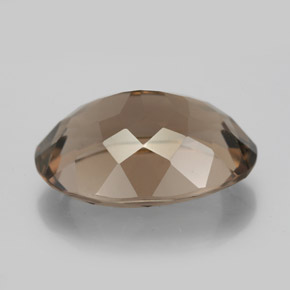 11.40캐럿 천연 브라운 스모키 쿼츠, 타원형 컷, 18×13.1 mm, VS