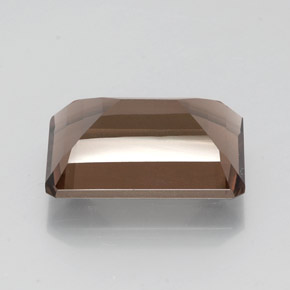 11.42캐럿 천연 브라운 스모키 쿼츠, 에메랄드 컷, 18.1×12.8 mm, VVS-VS