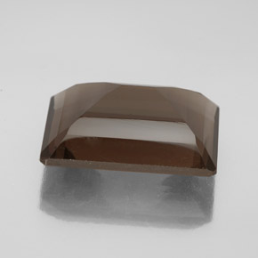 13.80캐럿 천연 브라운 스모키 쿼츠, 에메랄드 컷, 18.2×13.2 mm, VVS-VS