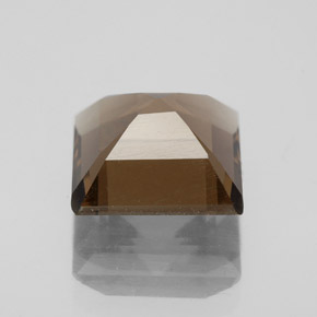 3.29캐럿 천연 브라운 스모키 쿼츠, 에메랄드 컷, 9.1×9.1 mm, VS