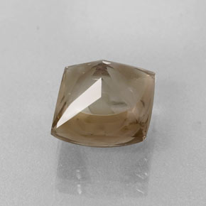 4.20캐럿 천연 브라운 스모키 쿼츠, 스퀘어, 9×8.9 mm, 투명한