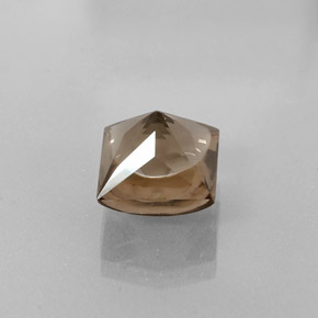 4.51캐럿 천연 브라운 스모키 쿼츠, 스퀘어, 9.2×9.2 mm, 투명한