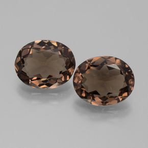 캐럿 천연 브라운 스모키 쿼츠 보석, 타원형 컷, 10×8 mm, VS
