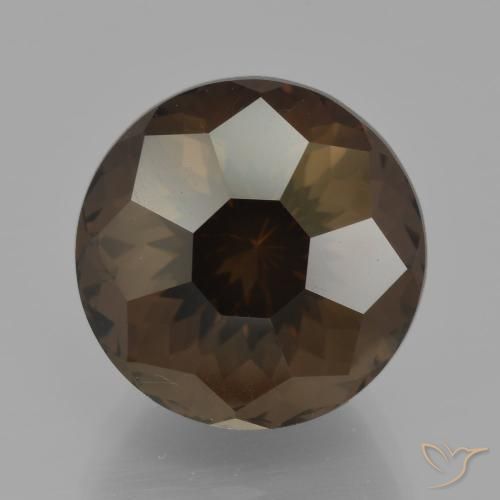10.14ct 자연스러운 진한 파란색 스모키 쿼츠, 둥근, VVS