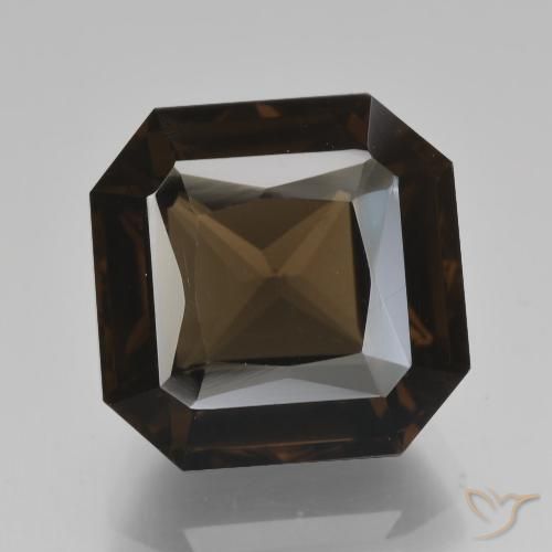 7.81ct 자연스러운 진한 파란색 스모키 쿼츠, 에메랄드 컷, VVS
