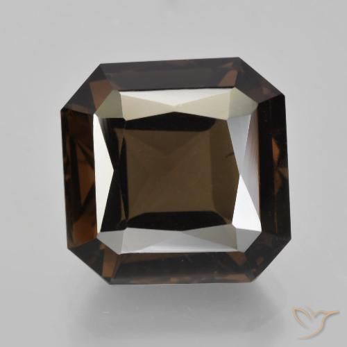 9.19ct 자연스러운 진한 파란색 스모키 쿼츠, 에메랄드 컷, VVS-VS