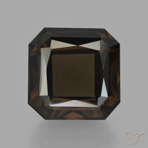 9.35ct 자연스러운 진한 파란색 스모키 쿼츠, 에메랄드 컷, VVS-VS